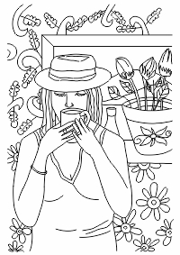 LDA2-S02 30 – Woman drinking Coffee