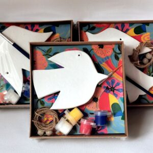 Gift Box 2 - Paint a Ceramic Bird kit